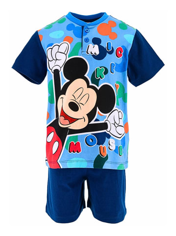 Disney Mickey Mouse Schlafanzug kurz Disney Mickey Mouse in Dunkelblau