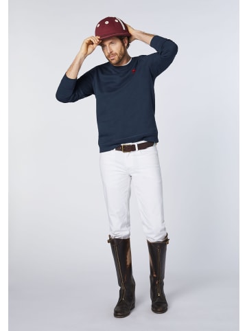 Polo Sylt Sweater mit gesticktem Logo in Blau