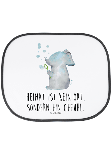 Mr. & Mrs. Panda Auto Sonnenschutz Elefant Seifenblasen mit Spruch in Weiß