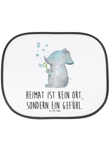 Mr. & Mrs. Panda Sonnenschutz Auto Elefant Seifenblasen mit Spruch in Weiß