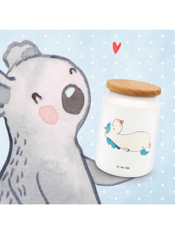 Mr. & Mrs. Panda Dose Einhorn Schnuller ohne Spruch in Weiß