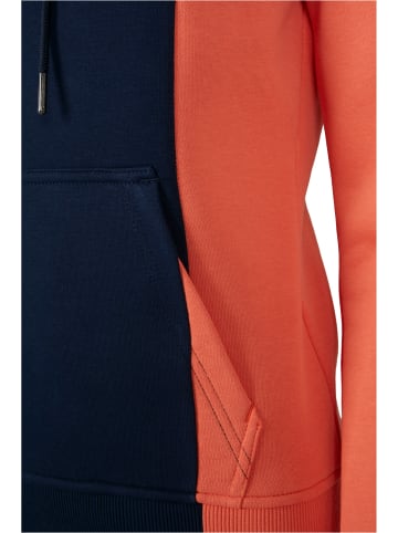 Urban Classics Urban Classics Damen Ladies Tripple Hoody in redwine/midnightnavy