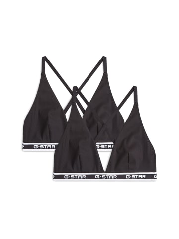 G-Star Raw Multiway Triangel Bralette 2er-Pack black