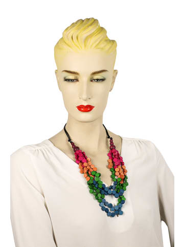 collezione alessandro Kurze Kette " Palina " in multi