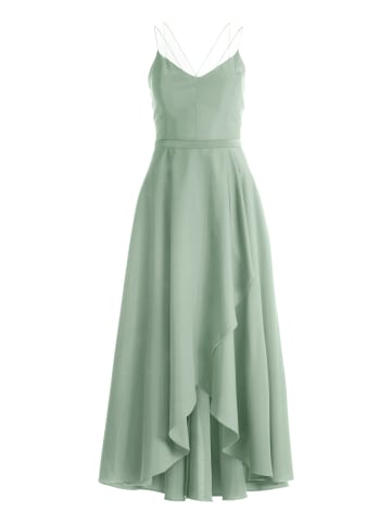 Vera Mont Abendkleid mit Volant in Foggy Green