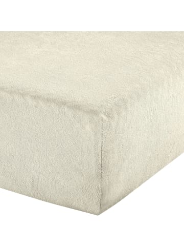 Erwin Müller Frottee Boxspring-Spannbettlaken Füssen in wollweiß