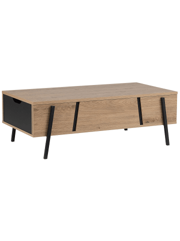 Beliani Couchtisch BLACKPOOL in Braun/Schwarz - (W) 59 x (H) 37 x (L) 107 cm