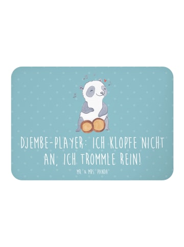 Mr. & Mrs. Panda Magnet Djembe Rhythmus mit Spruch in Meeresbrise