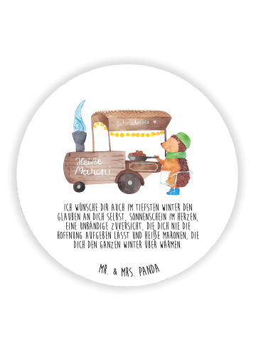 Mr. & Mrs. Panda magnet Igel Maronen mit Spruch in Weiß