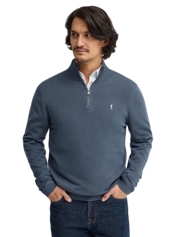 Polo Club Pullover RIGBY GO ZIPPER COTTON VO in Denim