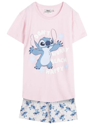 Cerda Schlafanzug kurz Disney Stitch in Rosa