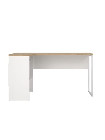 ebuy24 Schreibtisch Plus Weiß 145 x 81 cm