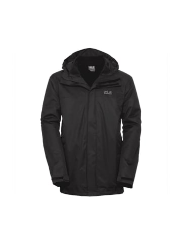 Jack Wolfskin Jacket Men Black TAVANI in Schwarz