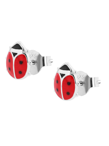Adeliás Kinder Ohrringe – Ohrstecker aus 925 Silber mit Emaille in silber
