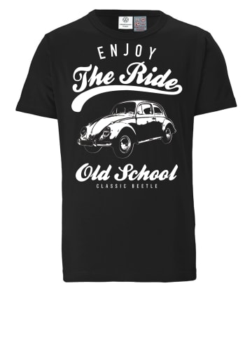Logoshirt T-Shirt VW Käfer in schwarz