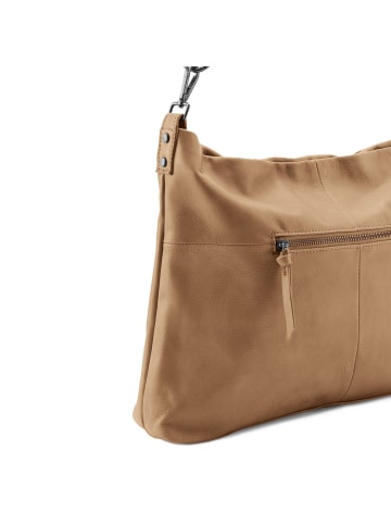 FREDs BRUDER Calm Schultertasche Leder 41 cm in milk coffee