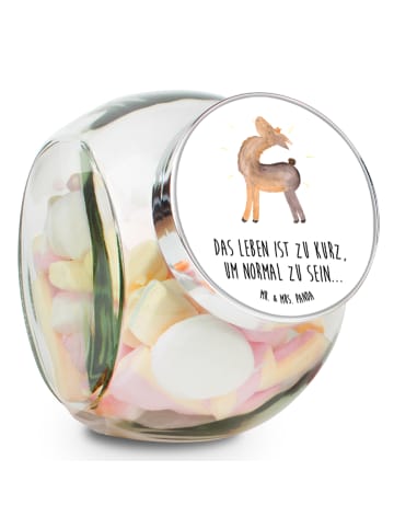 Mr. & Mrs. Panda Kaffeedose Lama Stolz mit Spruch in Weiß