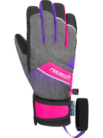 Reusch Fingerhandschuhe Ferdi R-TEX® XT Junior in black melange / pink glo