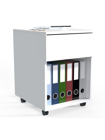 VCM  Rollcontainer Bürocontainer Dalosa 1 Schublade in Weiß