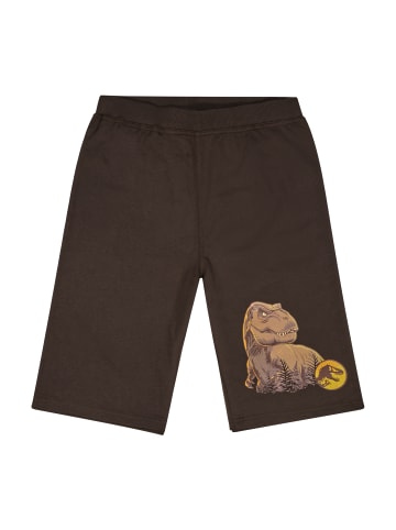 Jurassic World Hose kurz Shorts Jurassic World T-Rex in Braun