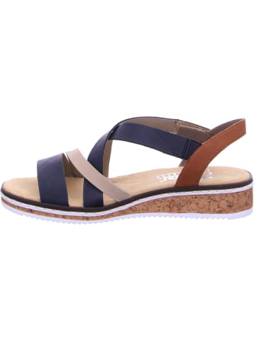 rieker Keilsandalette in blau