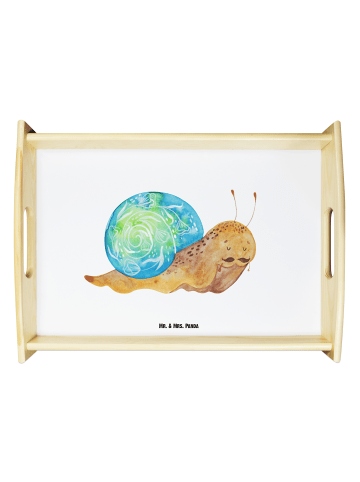 Mr. & Mrs. Panda Tablett Schnecke Sir ohne Spruch in Weiß