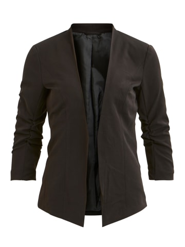 Vila 3/4 Ärmel Blazer Legere Business Basic Jacke VIHER in Schwarz