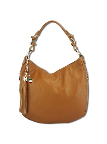 Florence Schultertasche, Shopper Leder tan, braun ca. 30cm