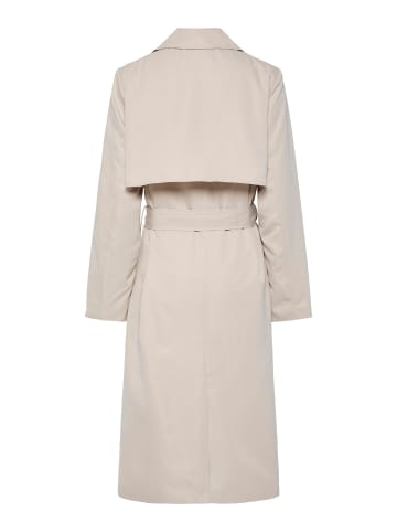 Pieces Trenchcoat in Silver Gray