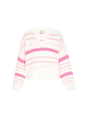 IZIA Women Sweater in offwhite pink