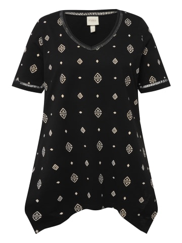 Ulla Popken Longshirt in schwarz