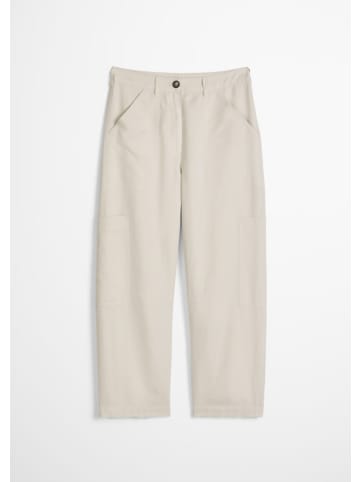 Marc O'Polo Barrel-Hose loose in Gray Silk