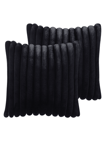 Beliani 2er-Set Dekokissen RAKYA in Weiß