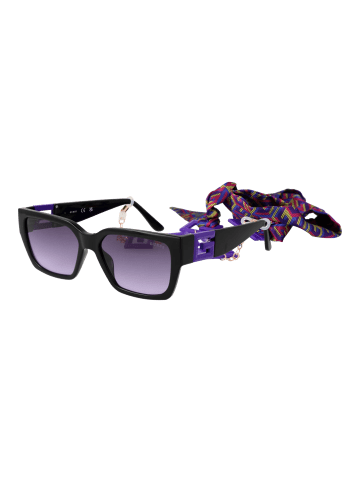 Guess Unisex Sonnenbrille Katzenauge Schwarz
