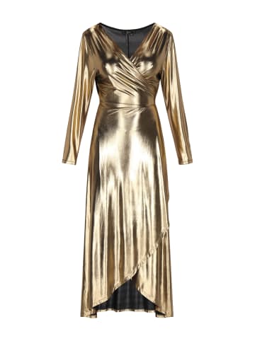 faina Women Dress in gold