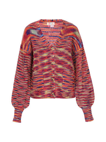 IZIA Damen Cardigan in Rot Mehrfarbig