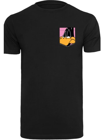 F4NT4STIC T-Shirt Looney Tunes Daffy Duck  Faux Pocket in schwarz