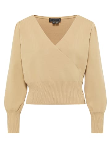 faina Damen Strickpullover in Kamel