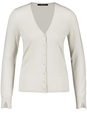 TAIFUN Jacke Strick in Light Creme