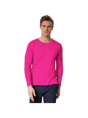 tectake Einfarbiges Langarm-Shirt für Männer, pink