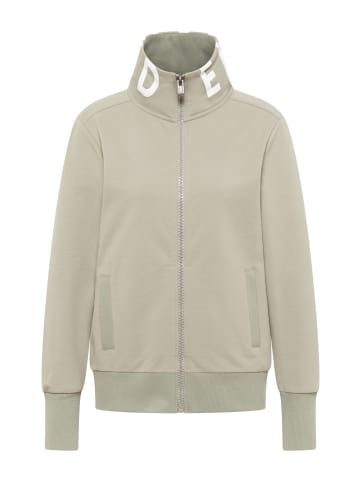 ELBSAND Zip-Jacke mit Stehkragen Alvis in Pale Fern + White