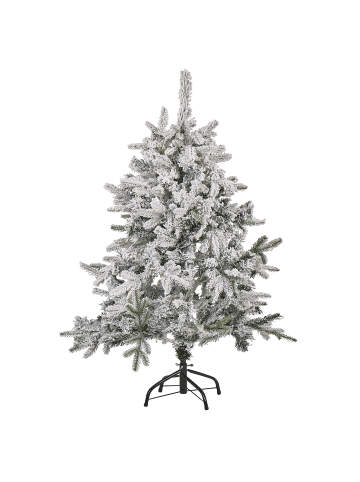 Beliani 2-tlg Weihnachtsbaum TOMICHI in Weiß/Schwarz/Grün