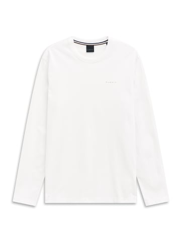 Bugatti Langarmshirt in 10-weiß