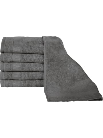 Erwin Müller Frottier Gästetuch 6er-Pack Sindelfingen in anthrazit