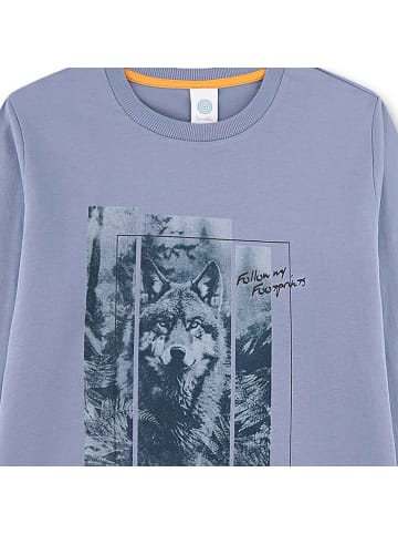 Sanetta Pyjama in Blau/Grau