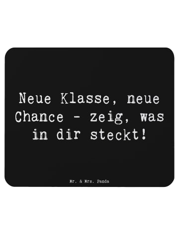 Mr. & Mrs. Panda Mauspad Spruch Erster Schultag Neue Klasse mit ... in Schwarz