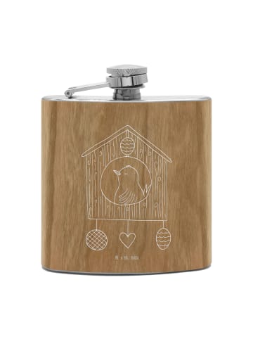 Mr. & Mrs. Panda Flachmann Vogelhaus Home ohne Spruch in Braun