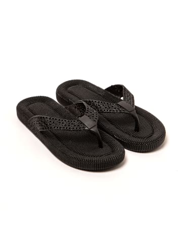 Brasileras Zehentrenner "Flopee" in Schwarz