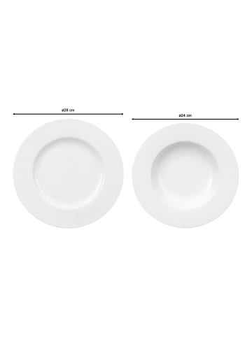 Villeroy & Boch 12-tlg. Tafel-Set Royal in in weiß