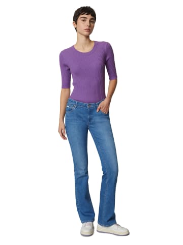 Marc O'Polo DENIM Kurzarm-Strickpullover fitted in grand violet